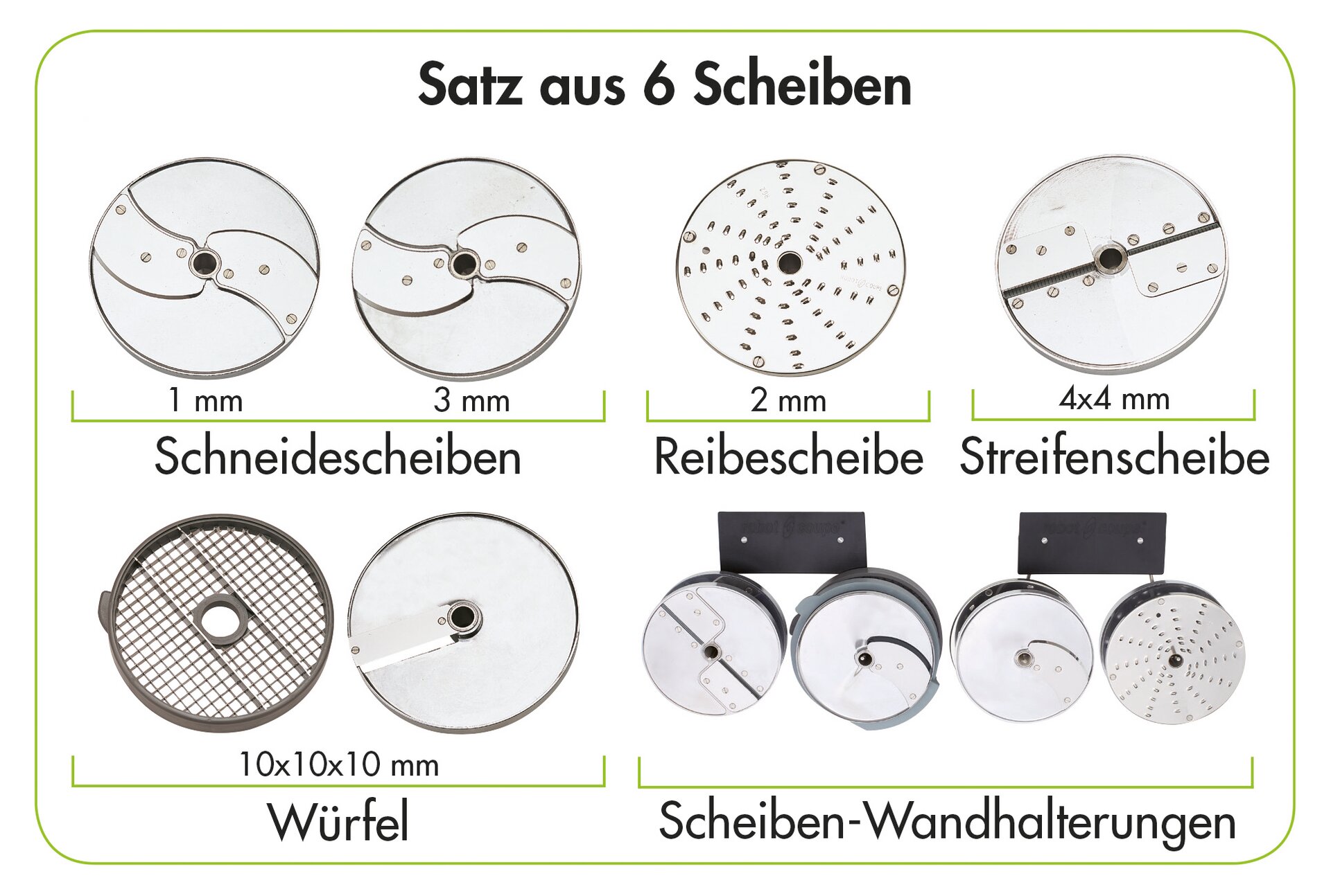 6er Scheiben-Set