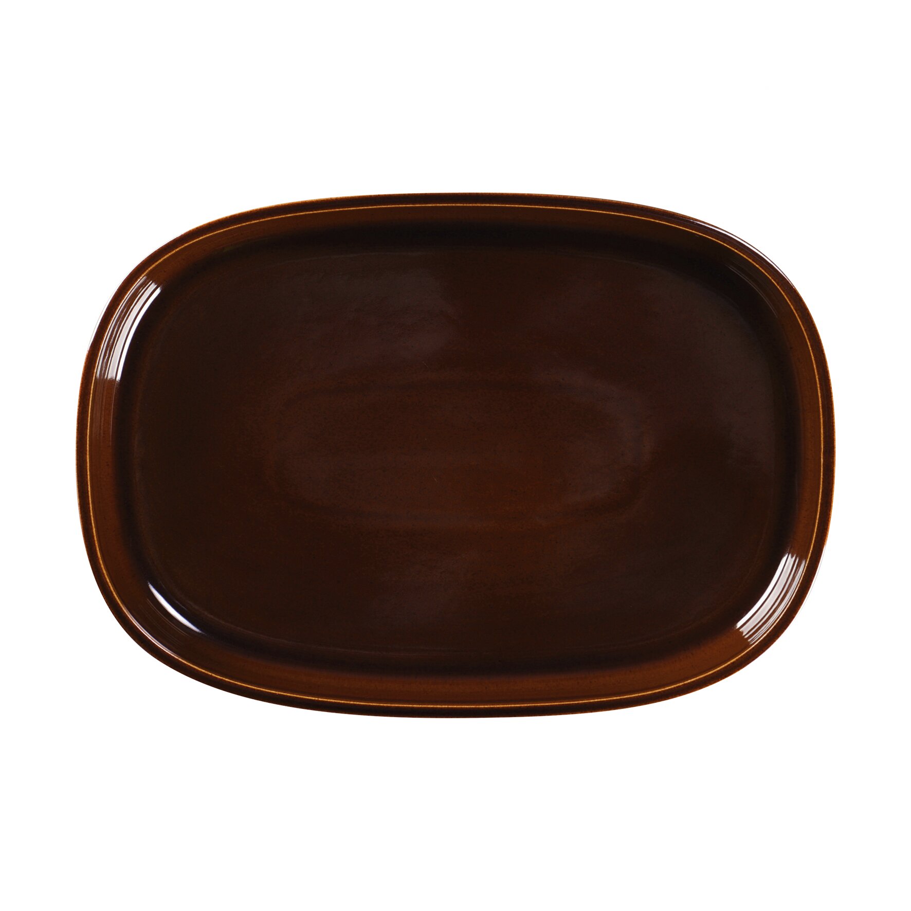 Platte oval tief 332 x 232 mm / 1,95 l honey brown Ease Honey Brown