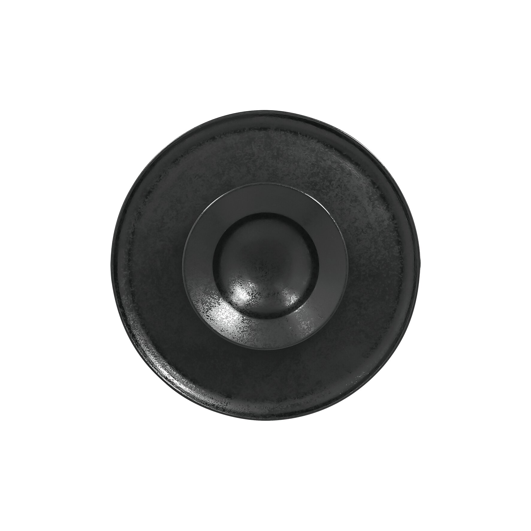 Teller rund mit Mittelteil tief chill 260 mm schwarz