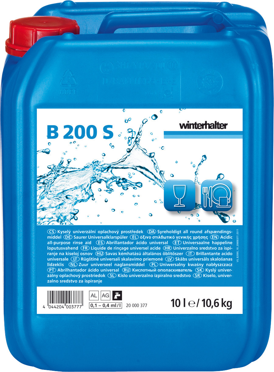 Universalklarspüler B 200 S / 10,00 l Kanister