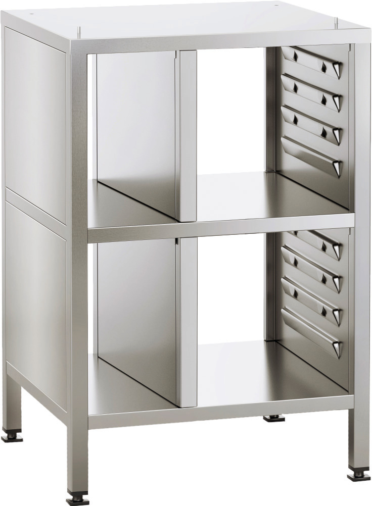 Untergestell Seiten + Decke zu / Rückseite offen 8 Paar Schienen/UG II XS