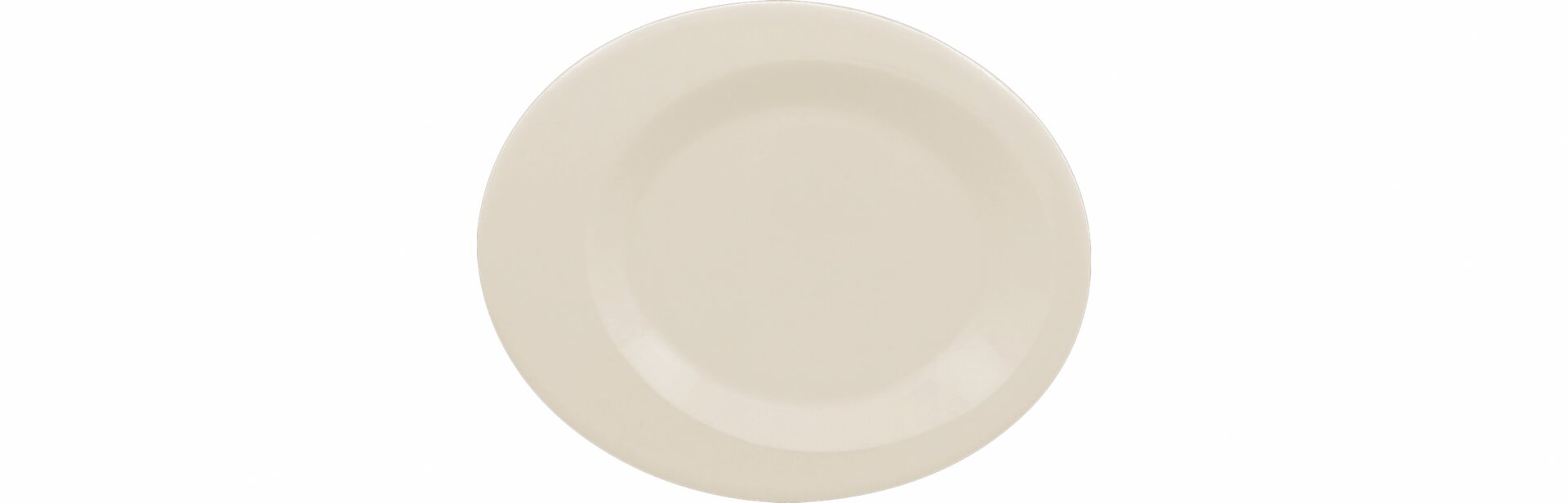 Teller oval 170 x 140 mm crème