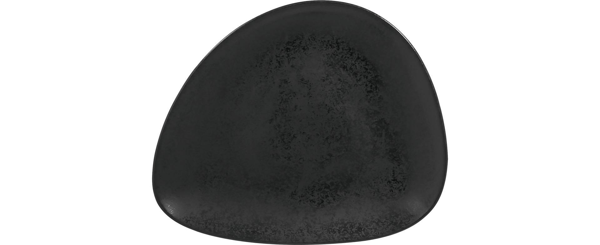 Teller flach shaped 220 x 180 mm schwarz