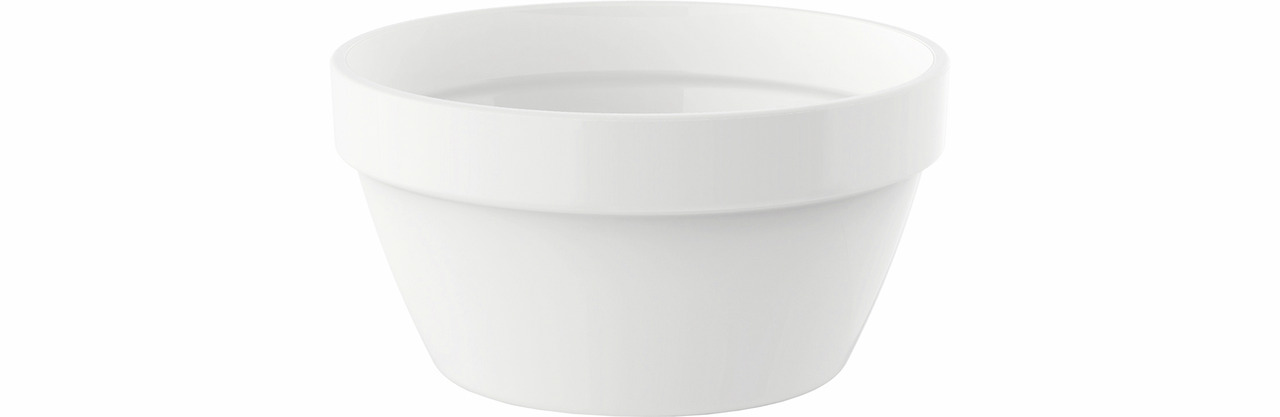 Stapelschale 136 mm weiß Careware White