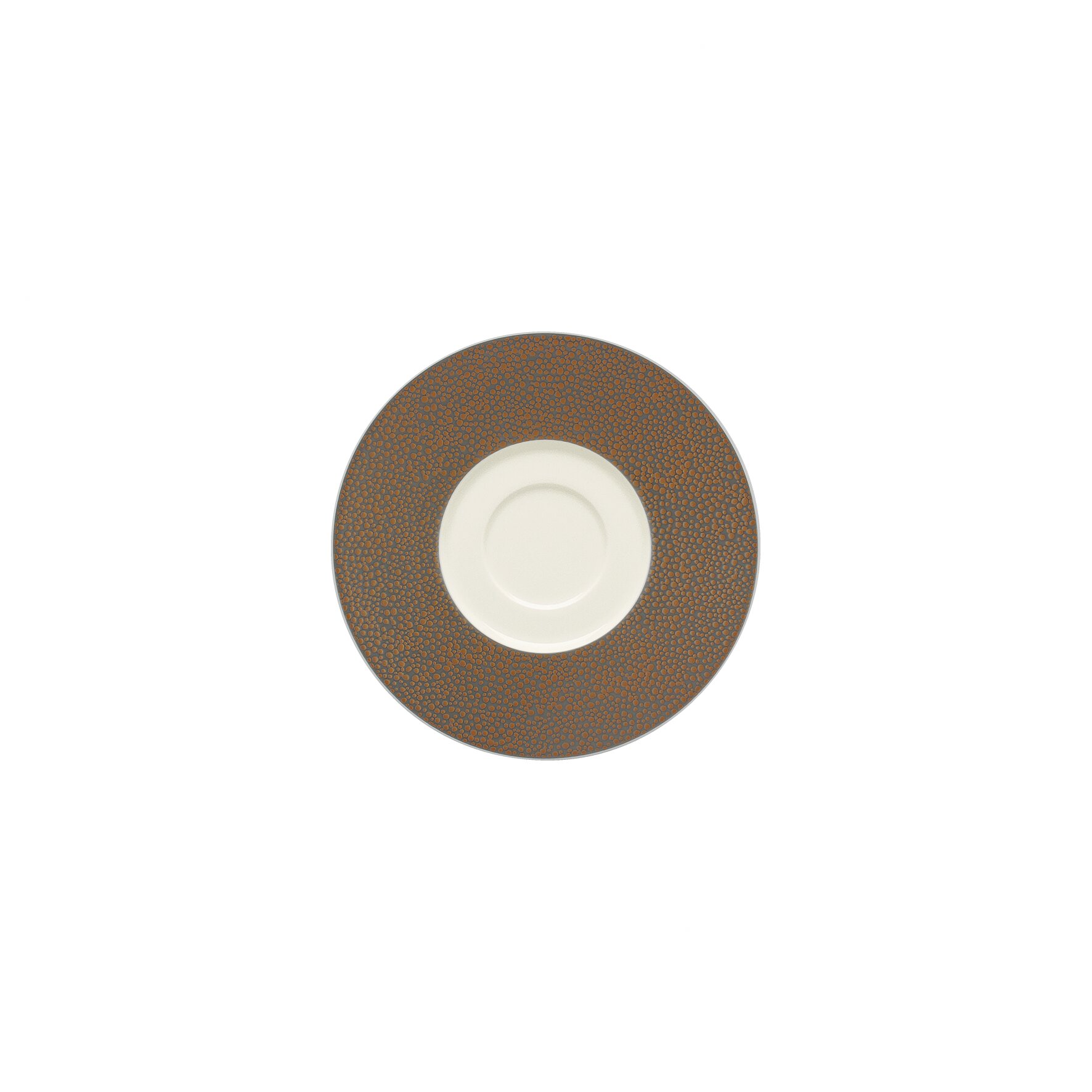 Untertasse rund mit Doppelspiegel 166 mm Metallic Gold Purity Pearls