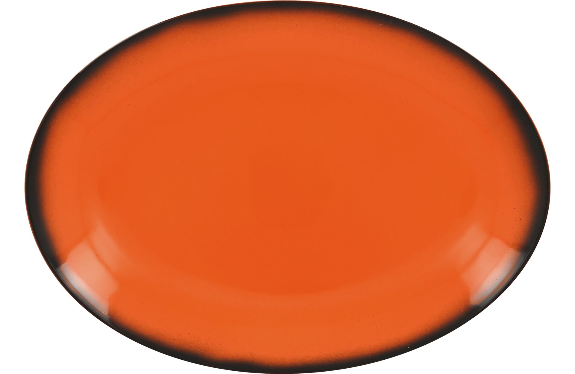 Platte oval 320 x 230 mm orange Lea