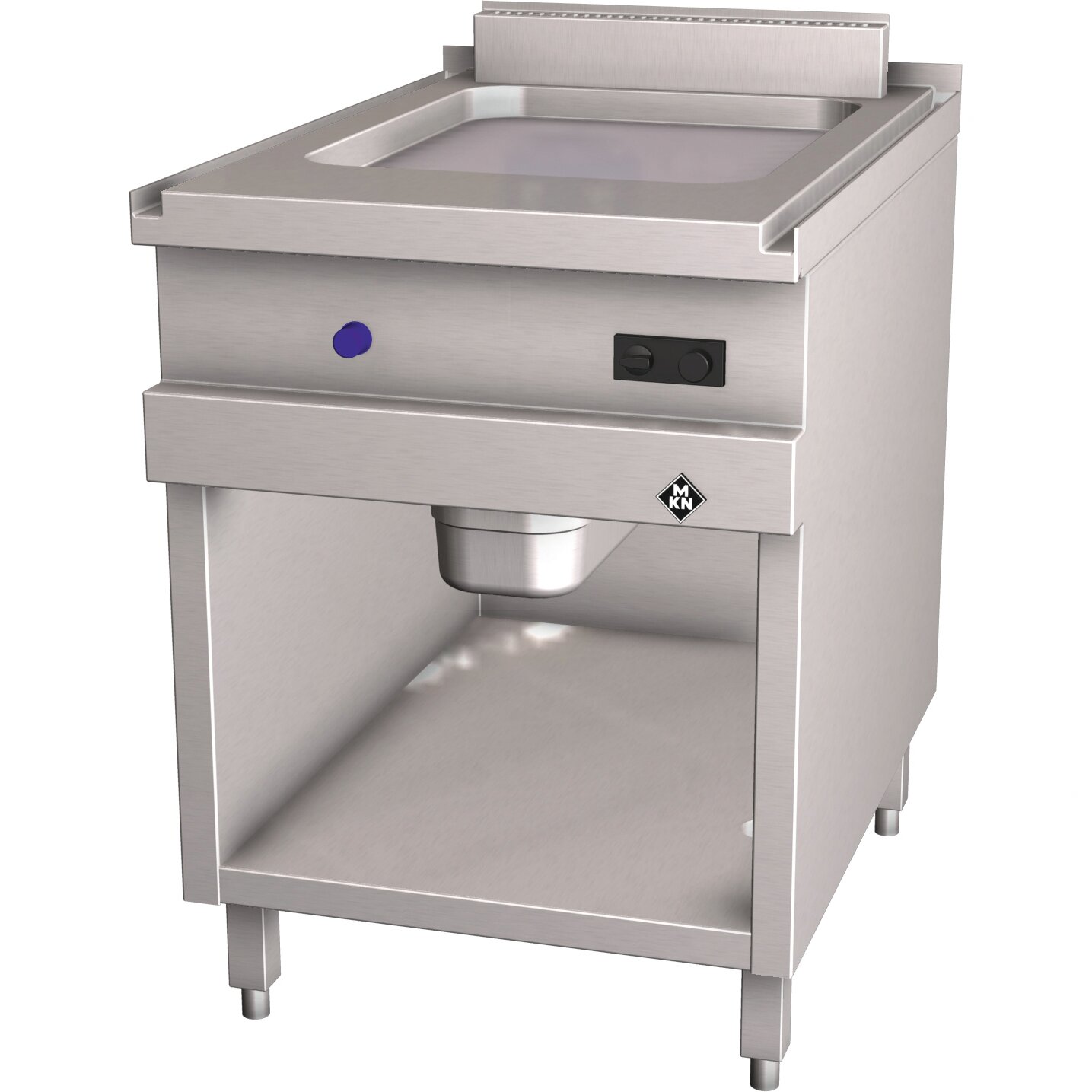Gas-Griddleplatte glatt / Optima 850 / Bratfläche 420 x 545 mm