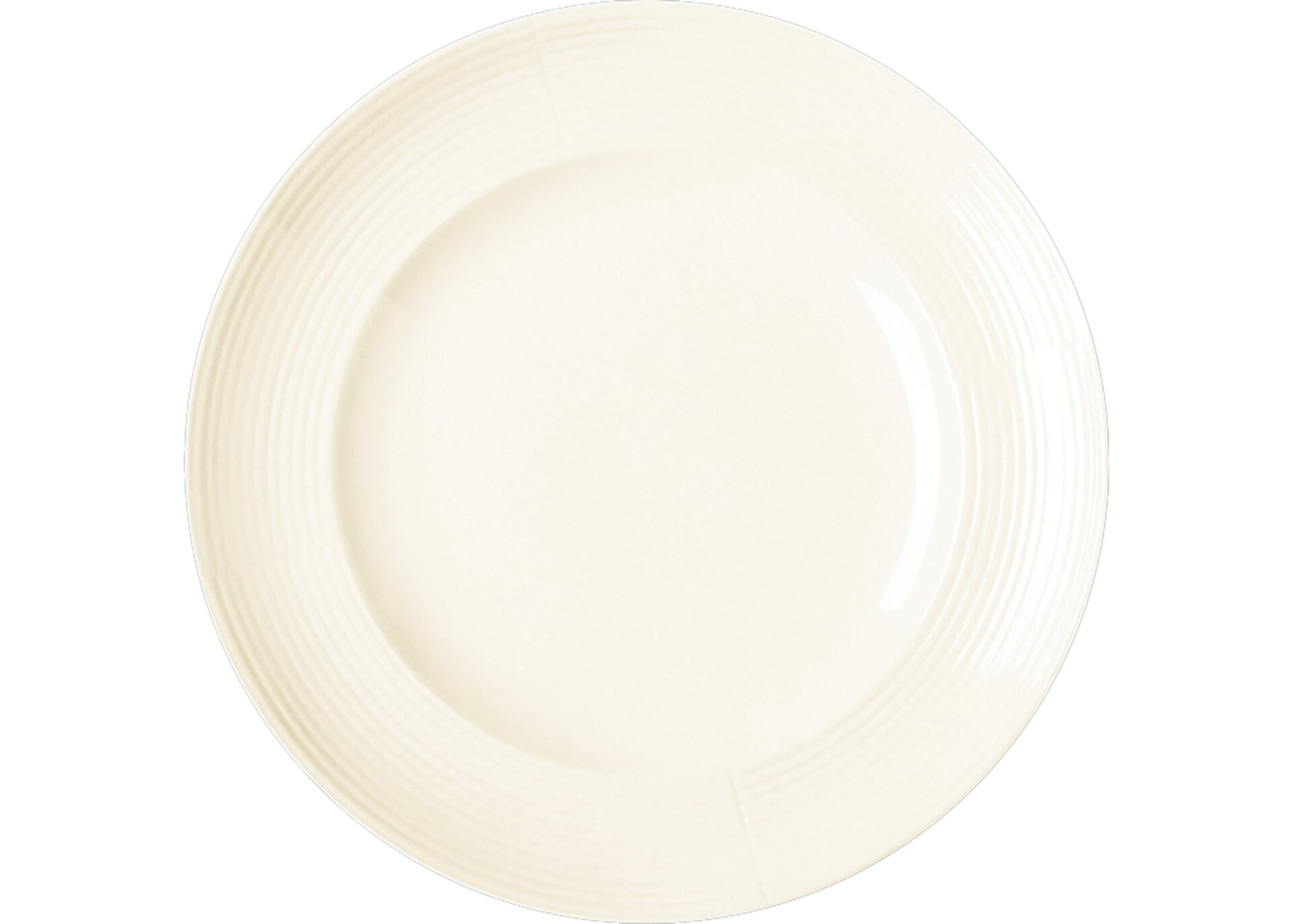 Teller flach rund 310 mm crème