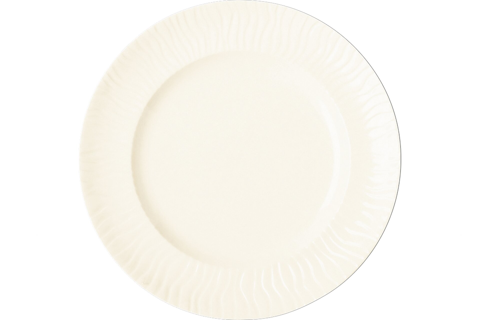 Teller flach rund 290 mm crème
