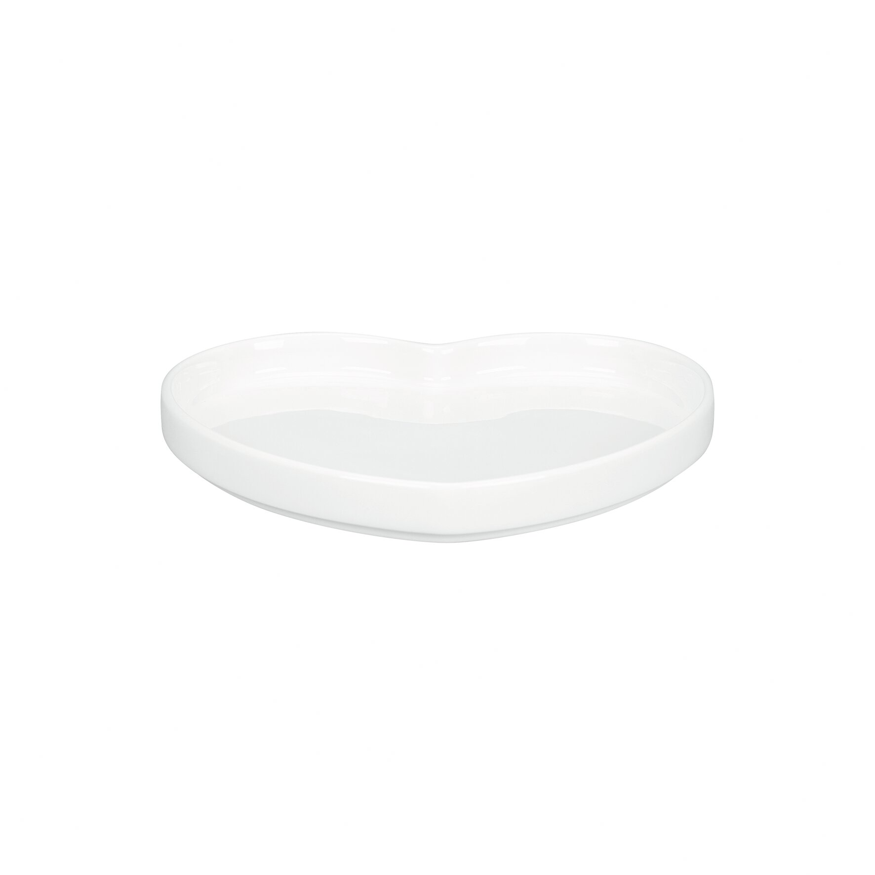 Teller flach ohne Rand 198 x 180 x 25 mm / 0,33 l weiß Cliché