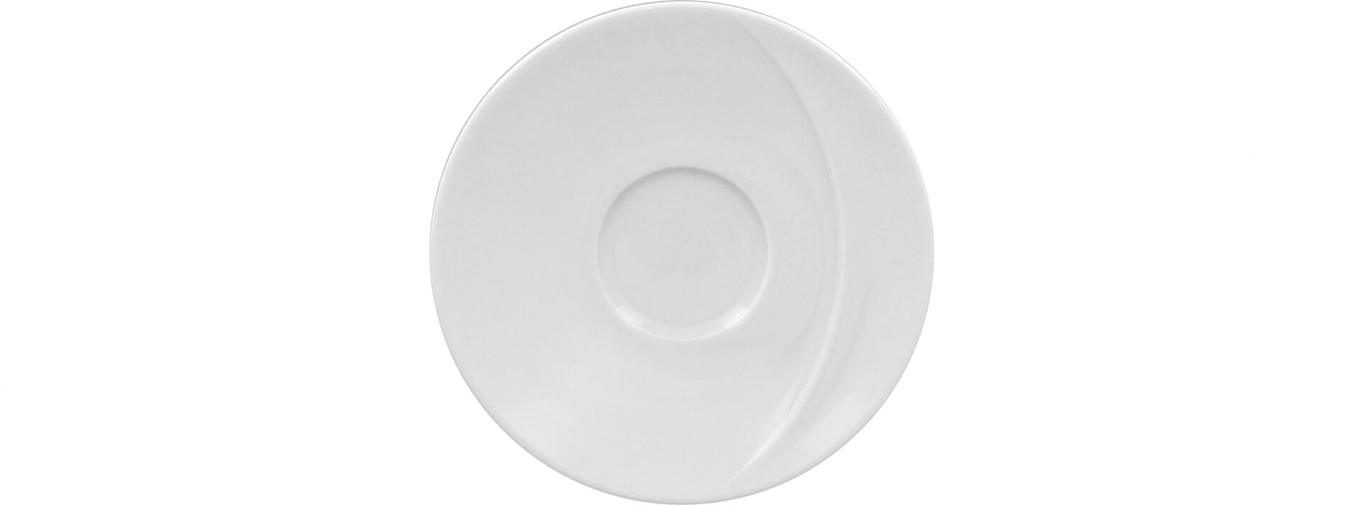 Untertasse 158 mm plain-white für MOCU28 + MOCU23 + MOCU20 + MOMG36 Moon