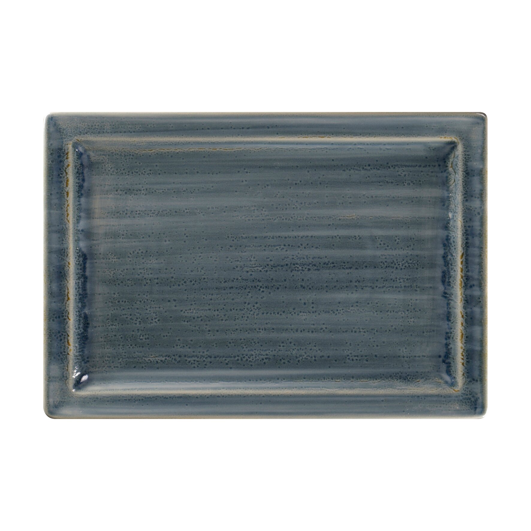 Teller flach rechteckig 336 x 232 mm jade blue Spot Jade Blue