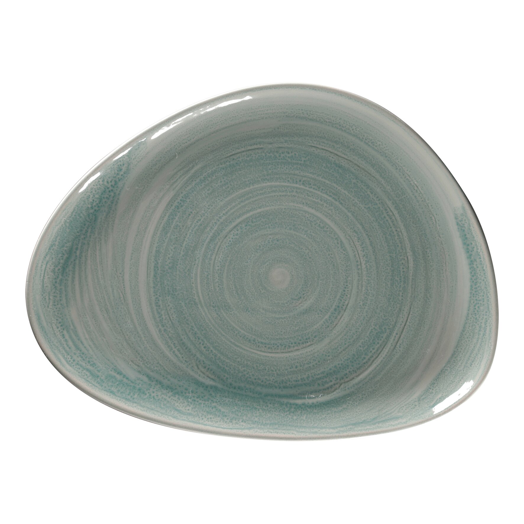 Teller flach organisch 326 x 250 mm sapphire blue Spot Sapphire Blue