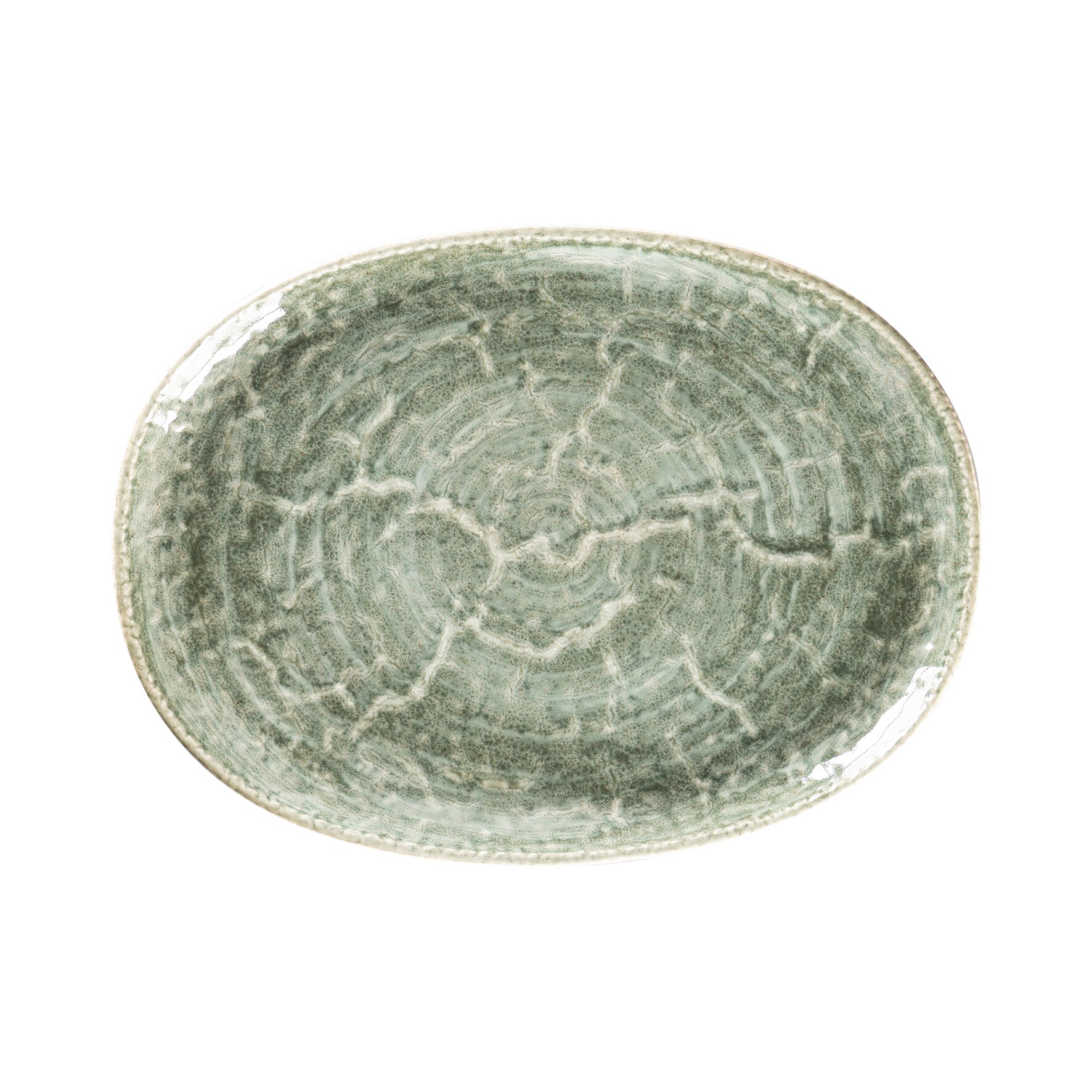 Coupplatte oval 320 x 240 mm Sage green Krush Sage Green