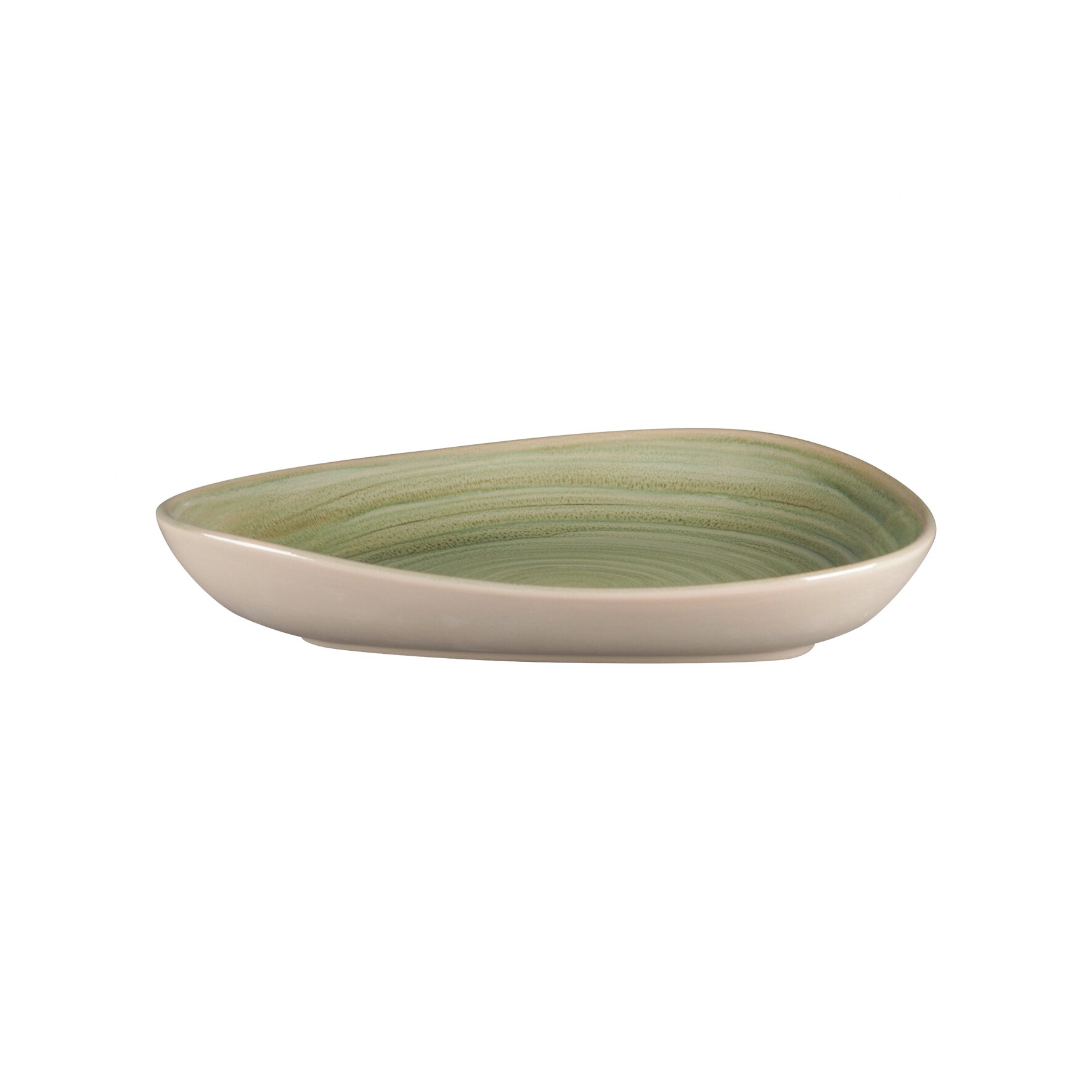 Teller tief organisch 238 x 196 mm / 0,63 l emerald green Spot Emerald Green