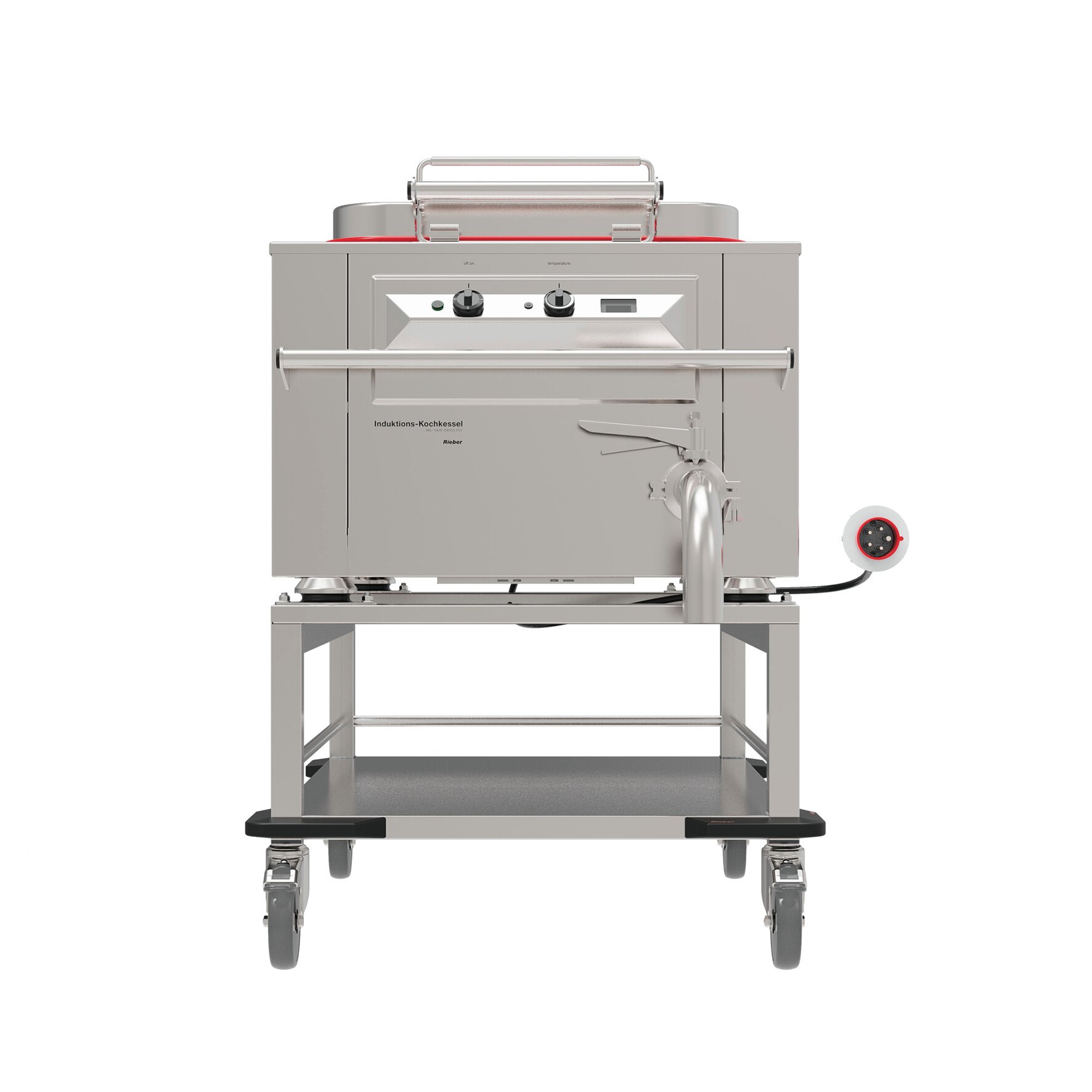 Induktions-Kochkessel SWISS|PLY auf Fahrgestell 86,00 l / 10,0 kW / BW