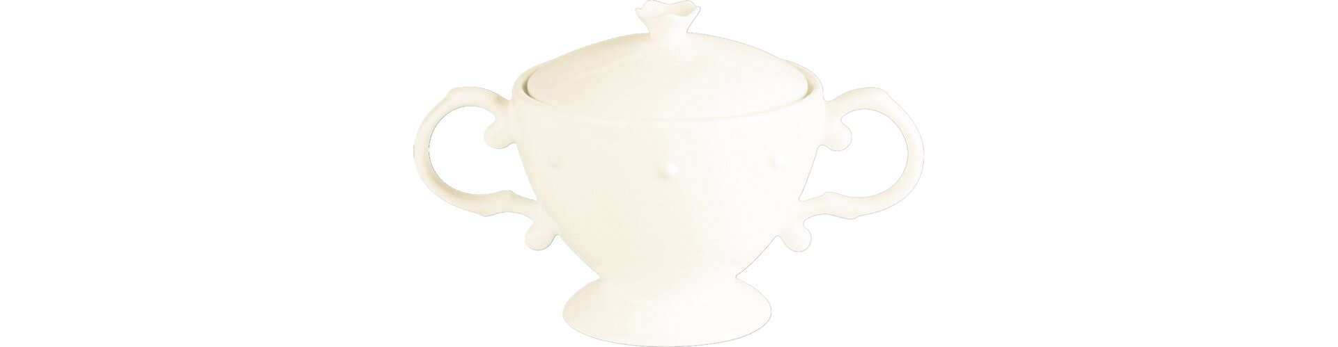 Zuckerdose mit Deckel Princess 100 mm / 0,25 l weiß