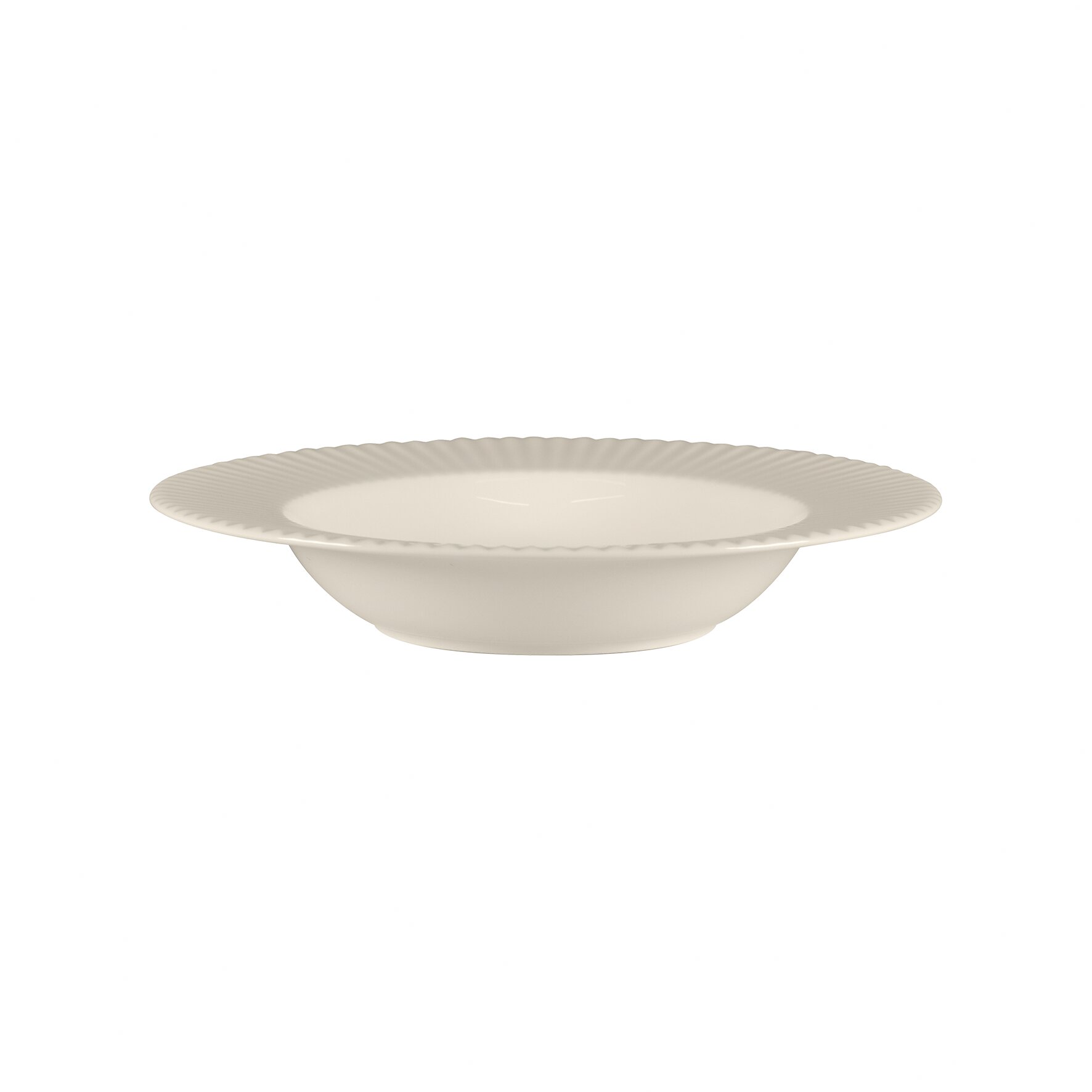 Teller tief rund mit Rand 228 mm / 0,37 l weiß Spectra