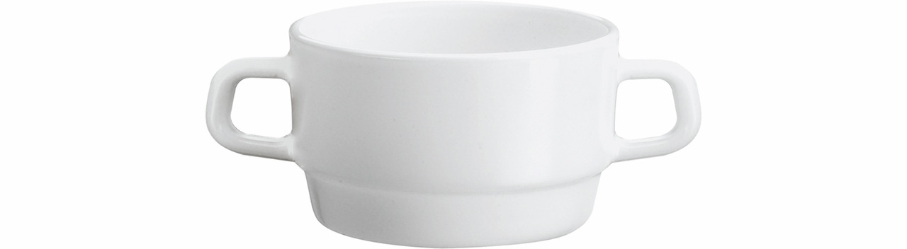 Suppentasse stapelbar 102 mm / 0,32 l weiß Careware White