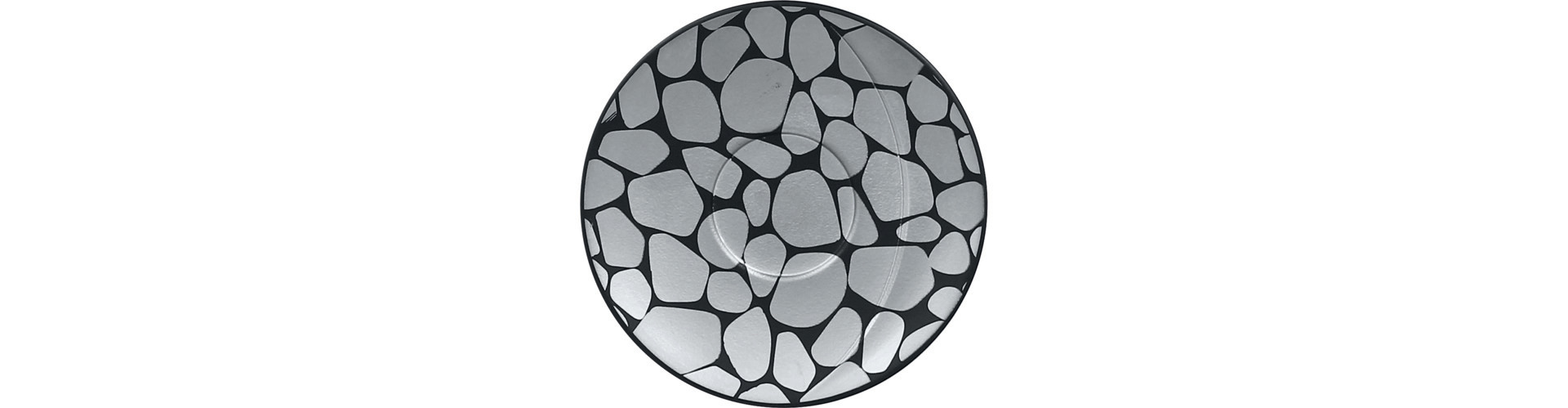 Untertasse 112 mm für CBMOCU09 silber / schwarz