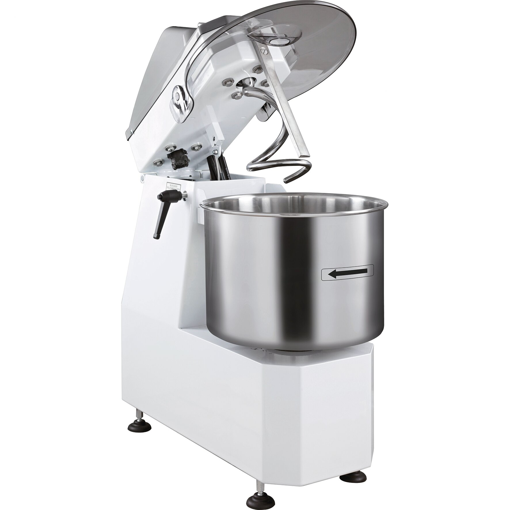 Teigkneter für 38 kg / 42 l mit anhebbarem Kopf 800 x 474 x 866 mm