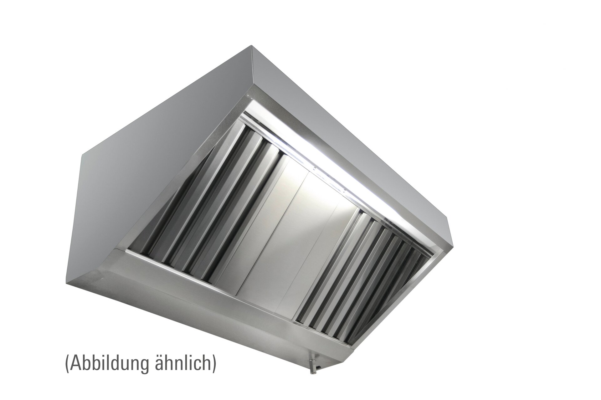 Wandhaube in Schrägform, 2600 x 700 x 450 mm, Typ A