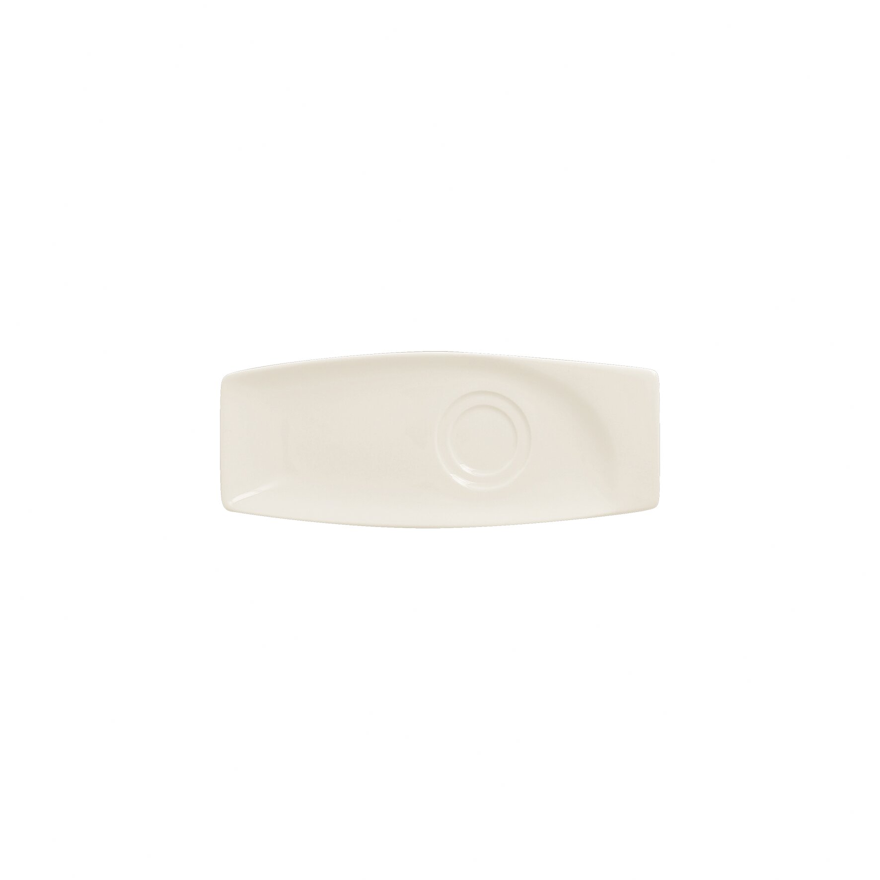 Untertasse rechteckig mit 2 Ringen 261 x 100 mm creme Mazza