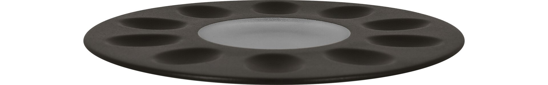 Teller mit 10 Flächen 300 mm silver