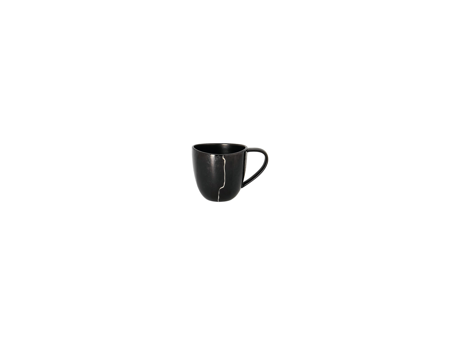 Espressotasse 0,09 l silber Karbon silber
