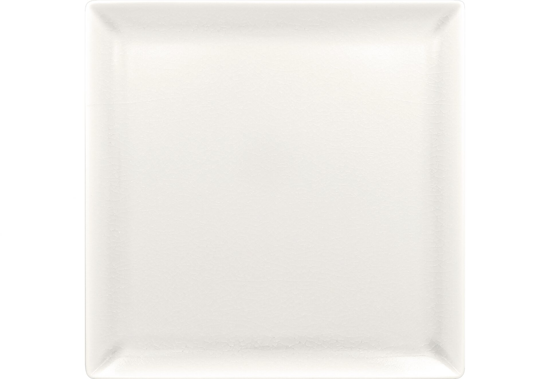 Teller quadratisch 270 mm white Vintage