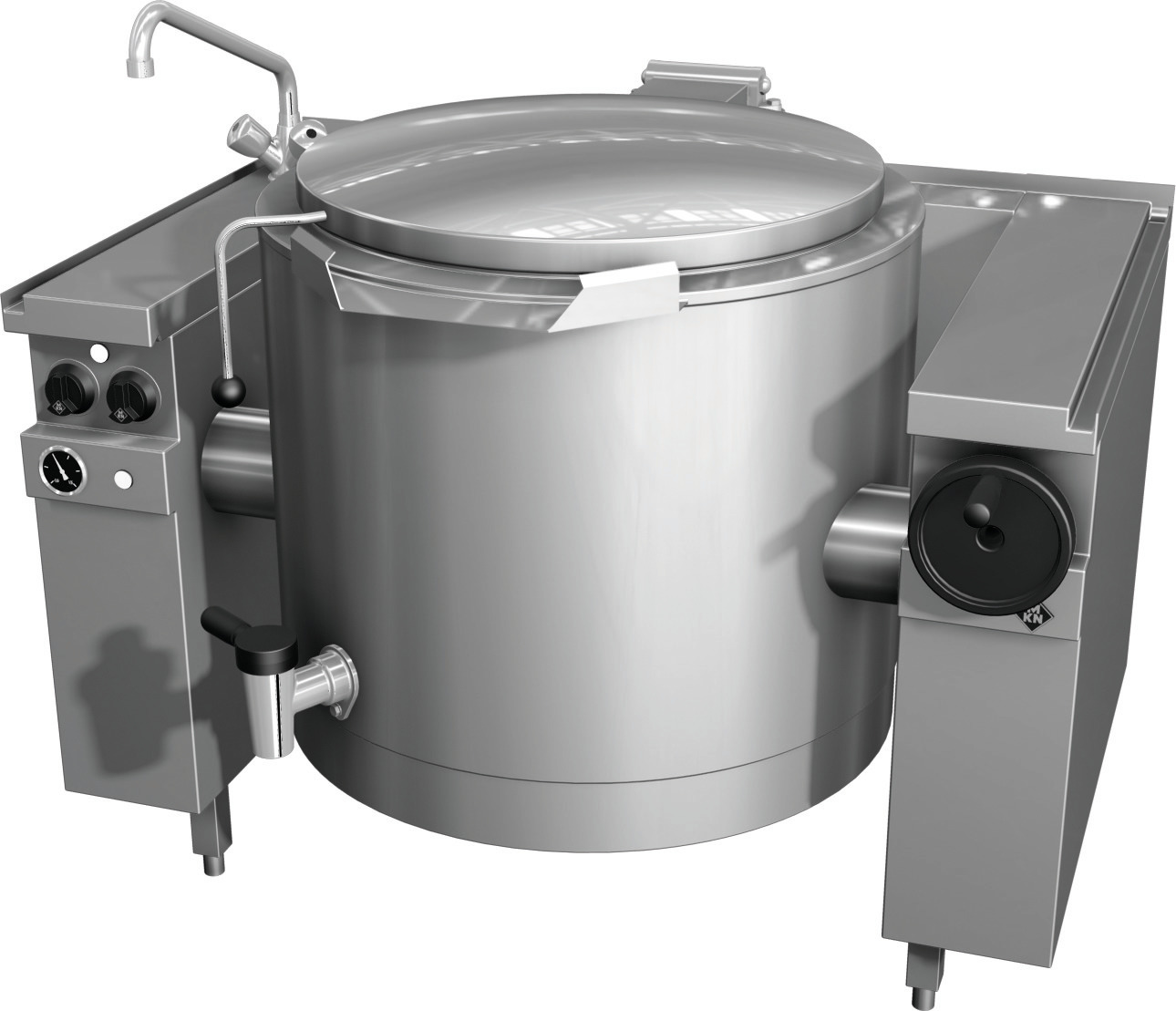 Elektro-Kipp-Schnellkochkessel 150,00 l Handkippung Vapro 1300 x 850 x 700 mm