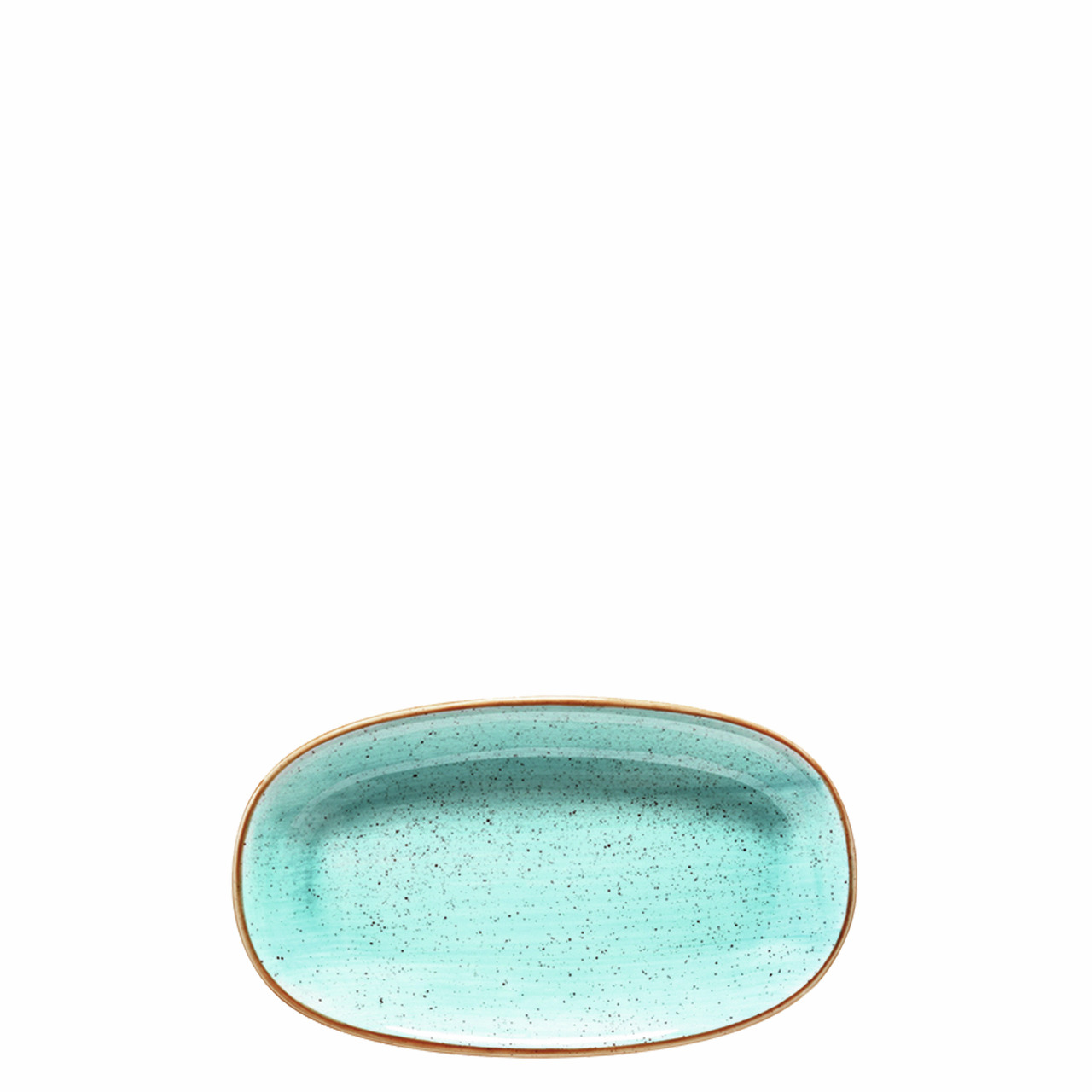 Platte oval Gourmet 192 x 111 mm Aura Aqua