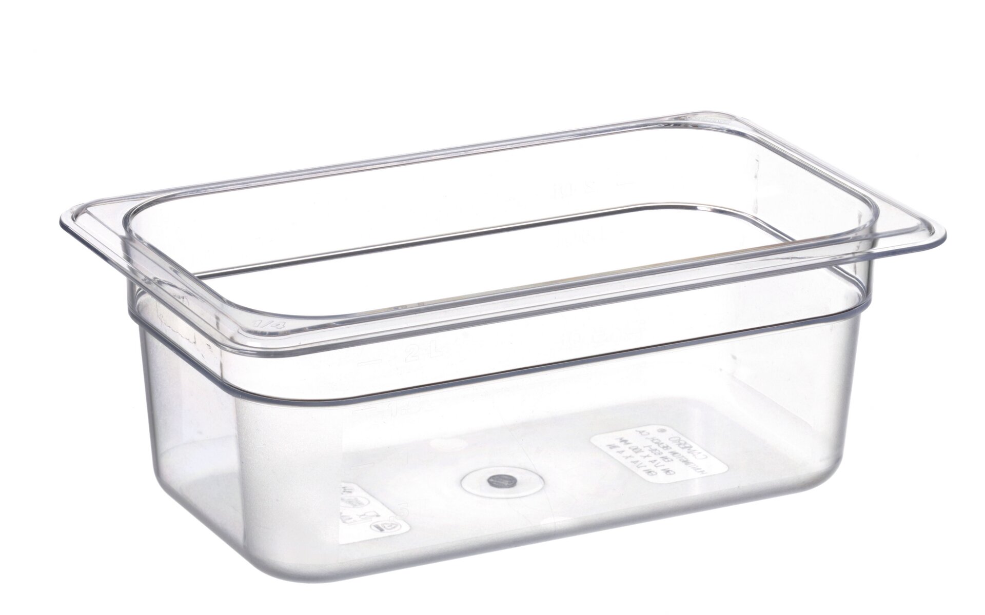 GN-Behälter GN 1/4 265 x 162 x 100 mm Polycarbonat transparent