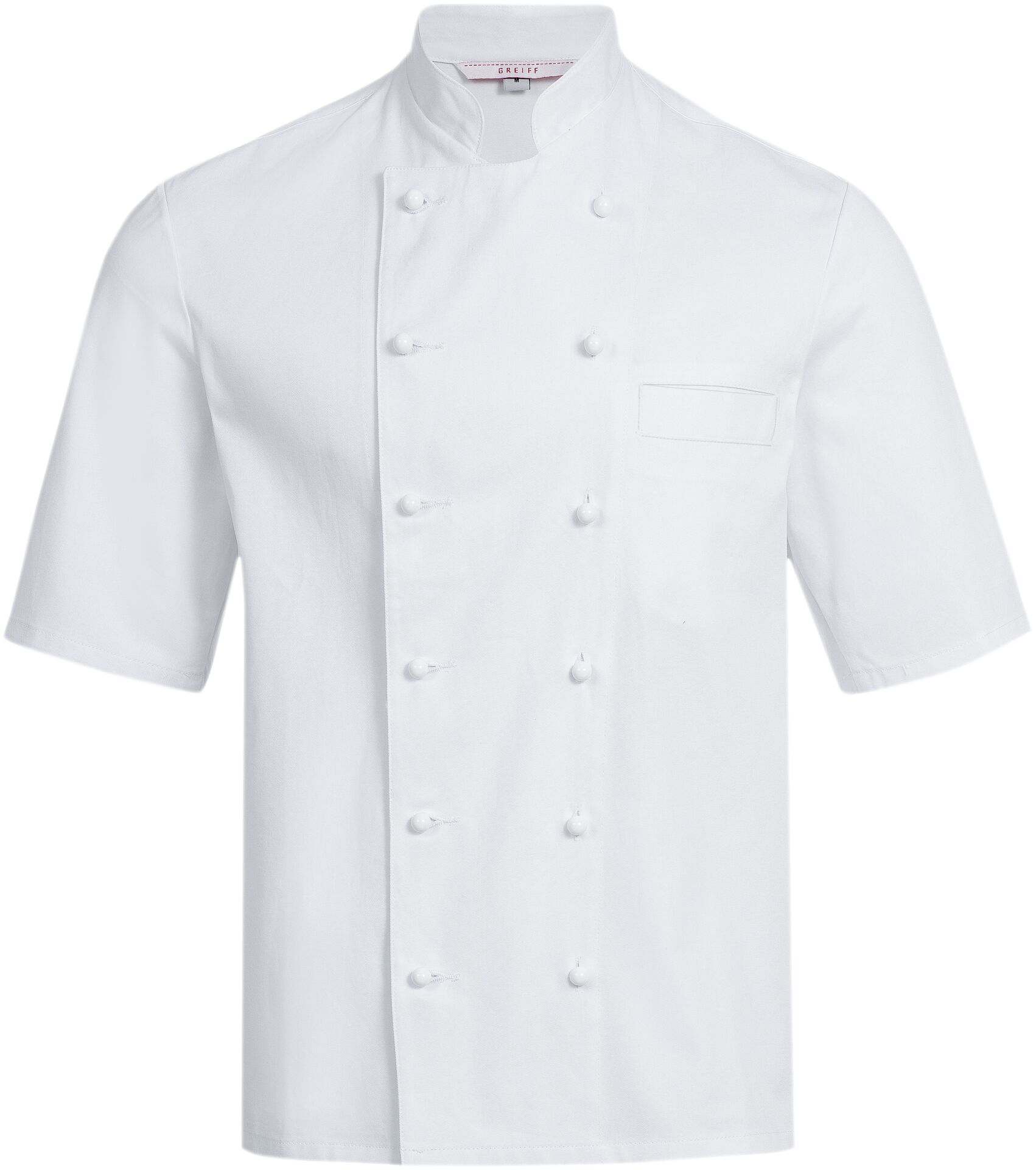 Kochjacke Herren halbarm mit Brust- leistentasche Größe S