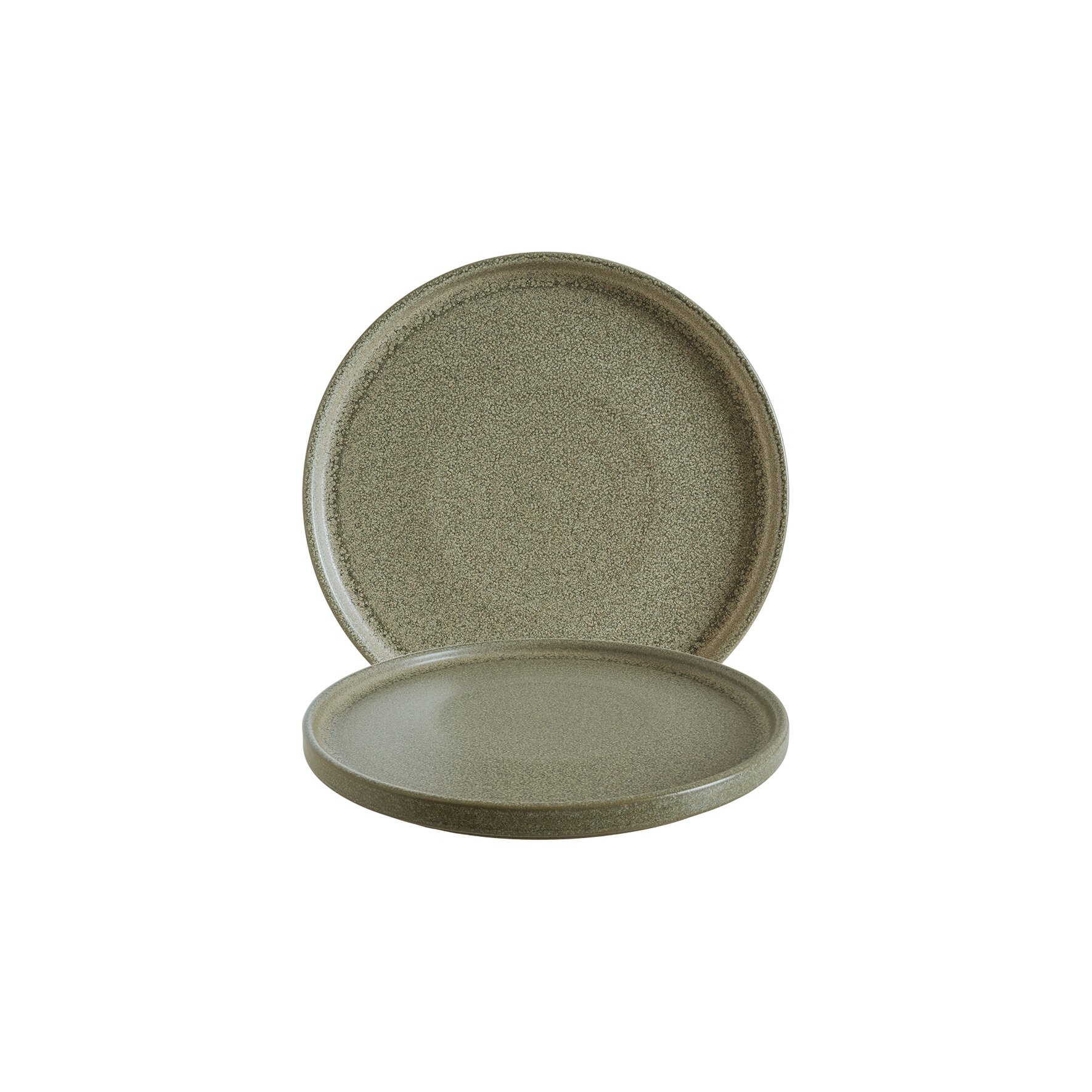 Teller flach Ripple 160 mm grün Adelfa