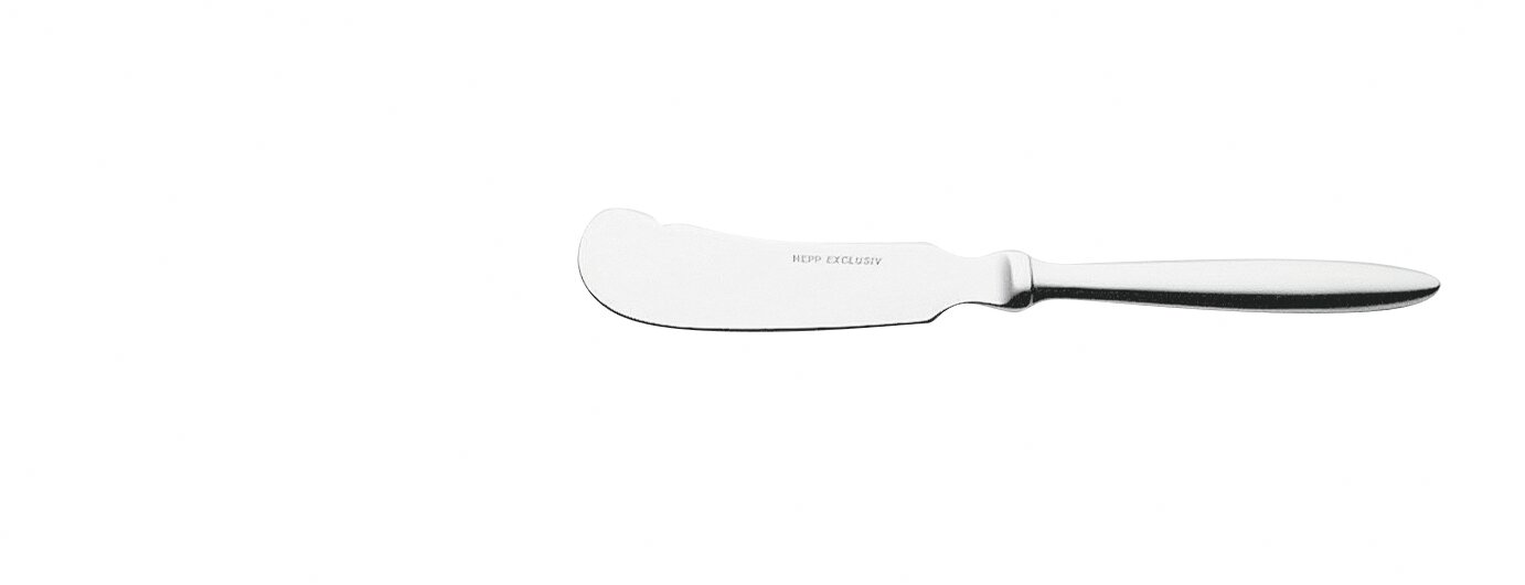 Buttermesser Monoblock 170 mm ohne Wellenschliff versilbert Aura