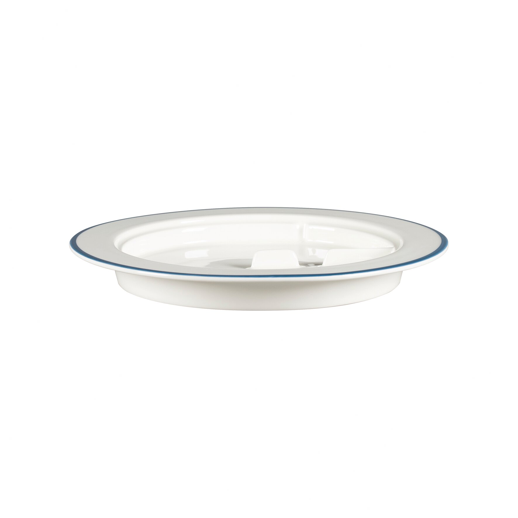 Teller flach mit Rand 230 mm blue line Sensate