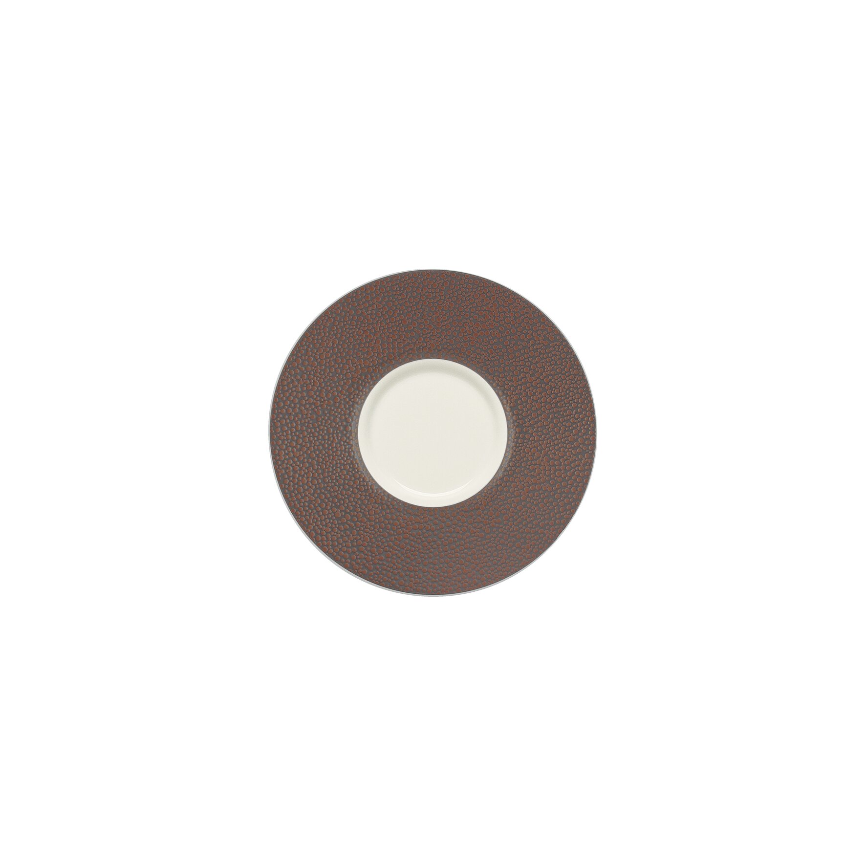 Kombi-Untertasse rund 160 mm Metallic Copper Purity Pearls