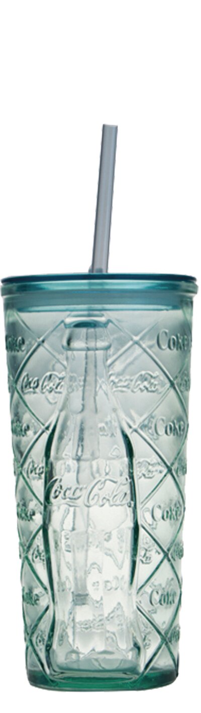 Becher No. 5 mit Deckel und Trinkhalm 85 mm / 0,50 l Coca-Cola