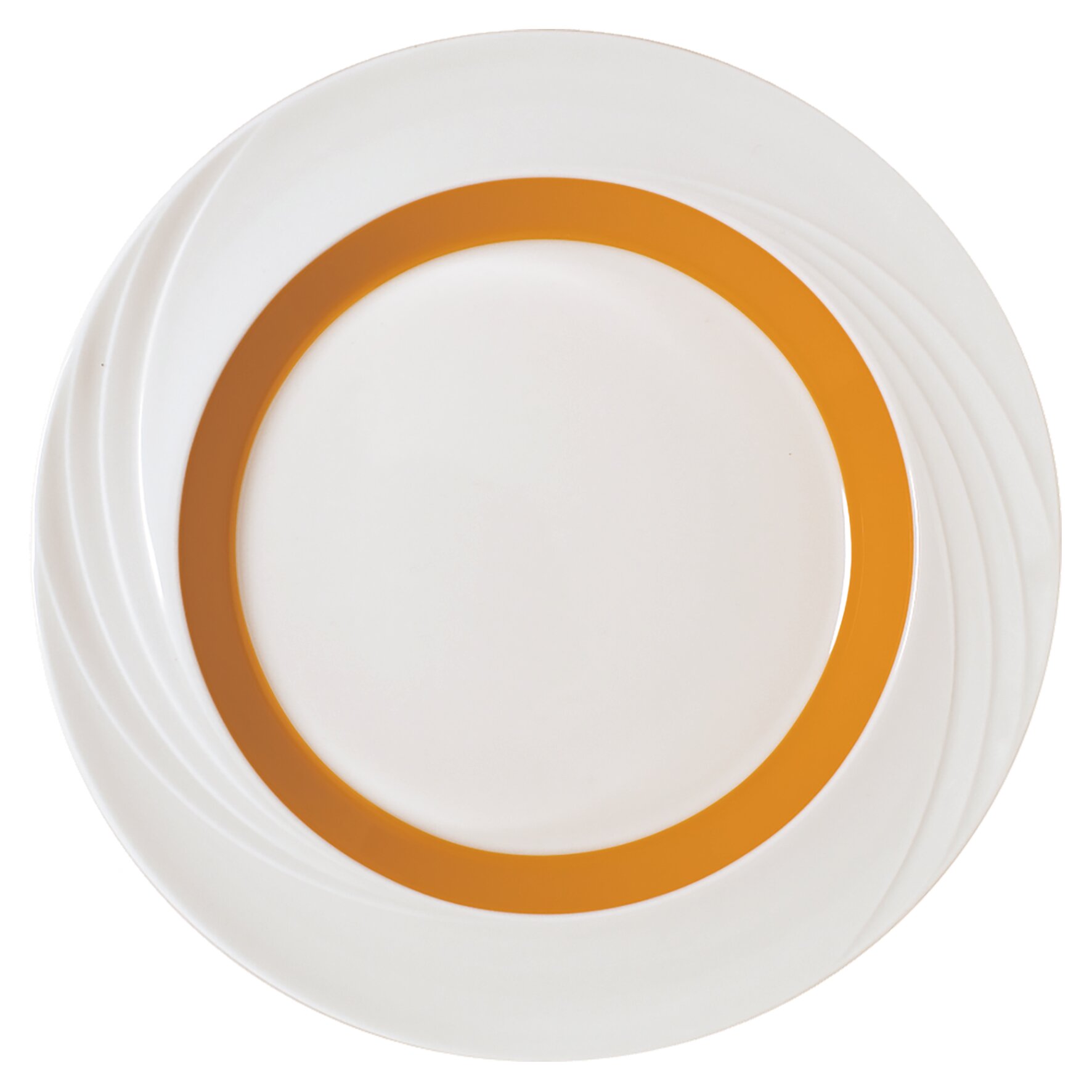 Spezialteller flach mit Fahne 241 mm orange Donna Senior