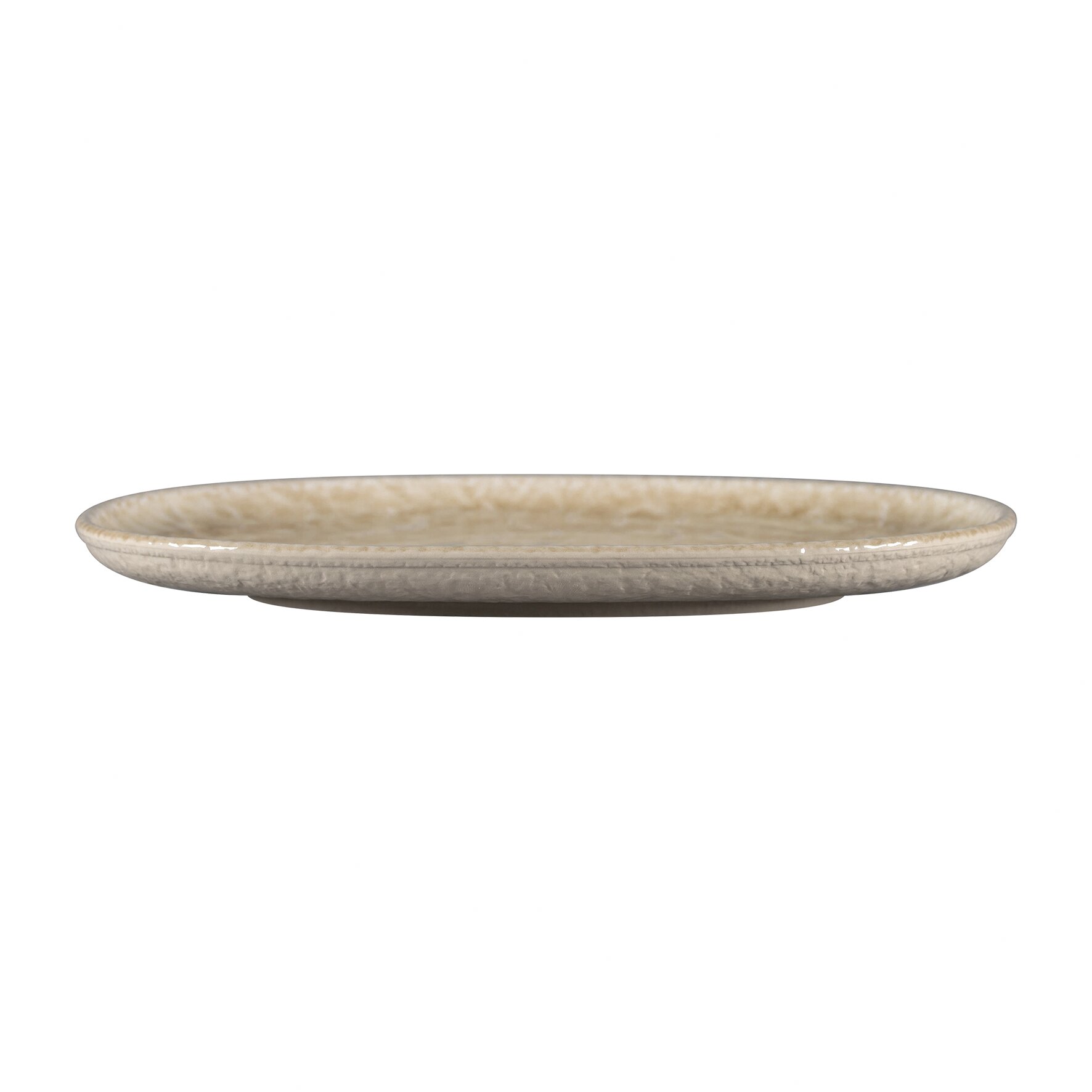 Coupplatte oval 280 x 205 mm Vanilla beige Krush Vanilla Beige