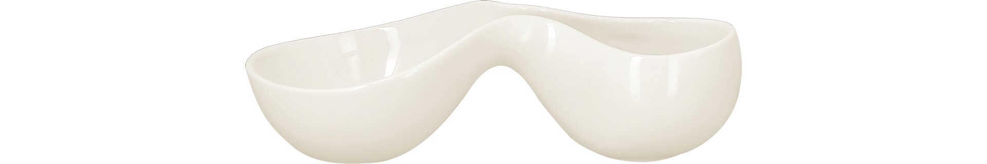 Doppelschale appeal 225 x 125 mm / 0,30 l plain-white