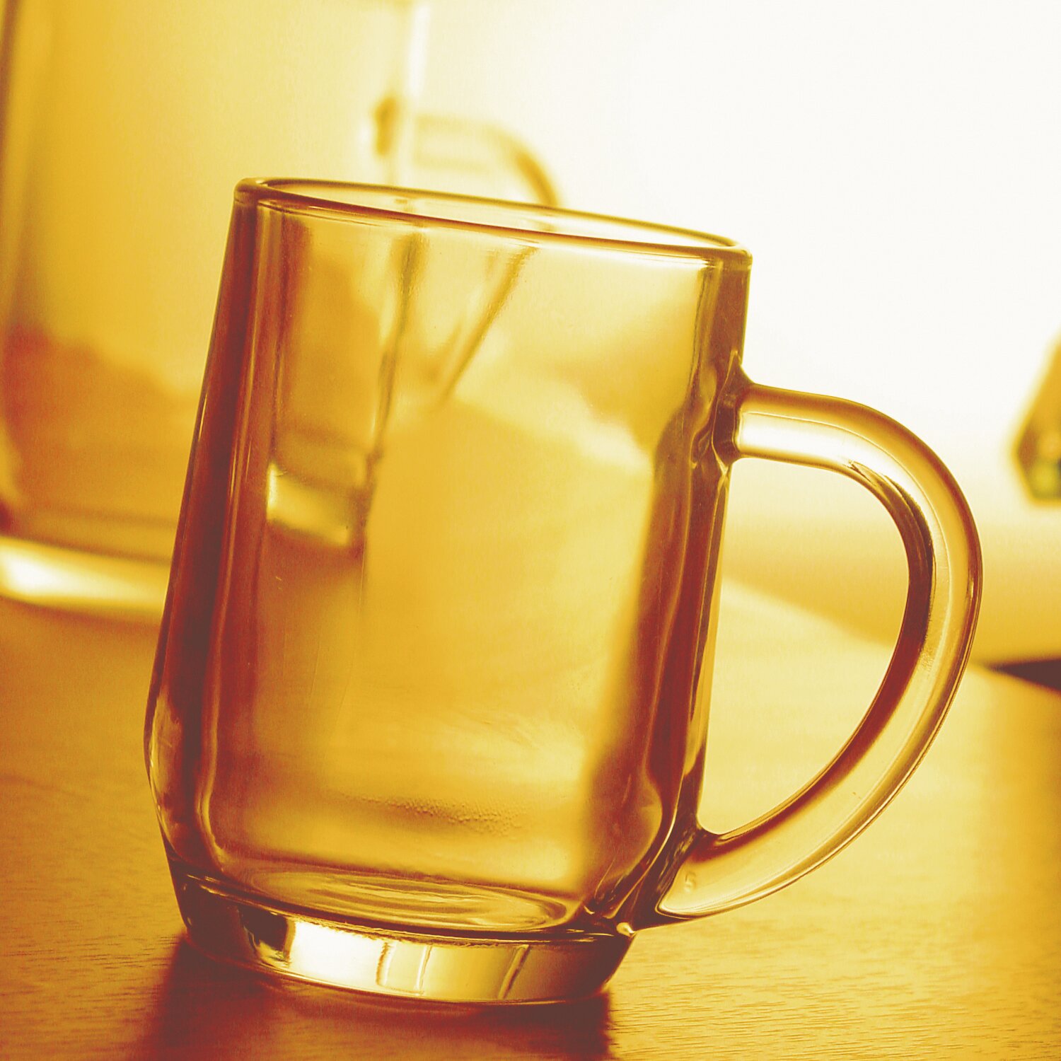 Bierseidel mit Henkel 78 mm / 0,28 l transparent