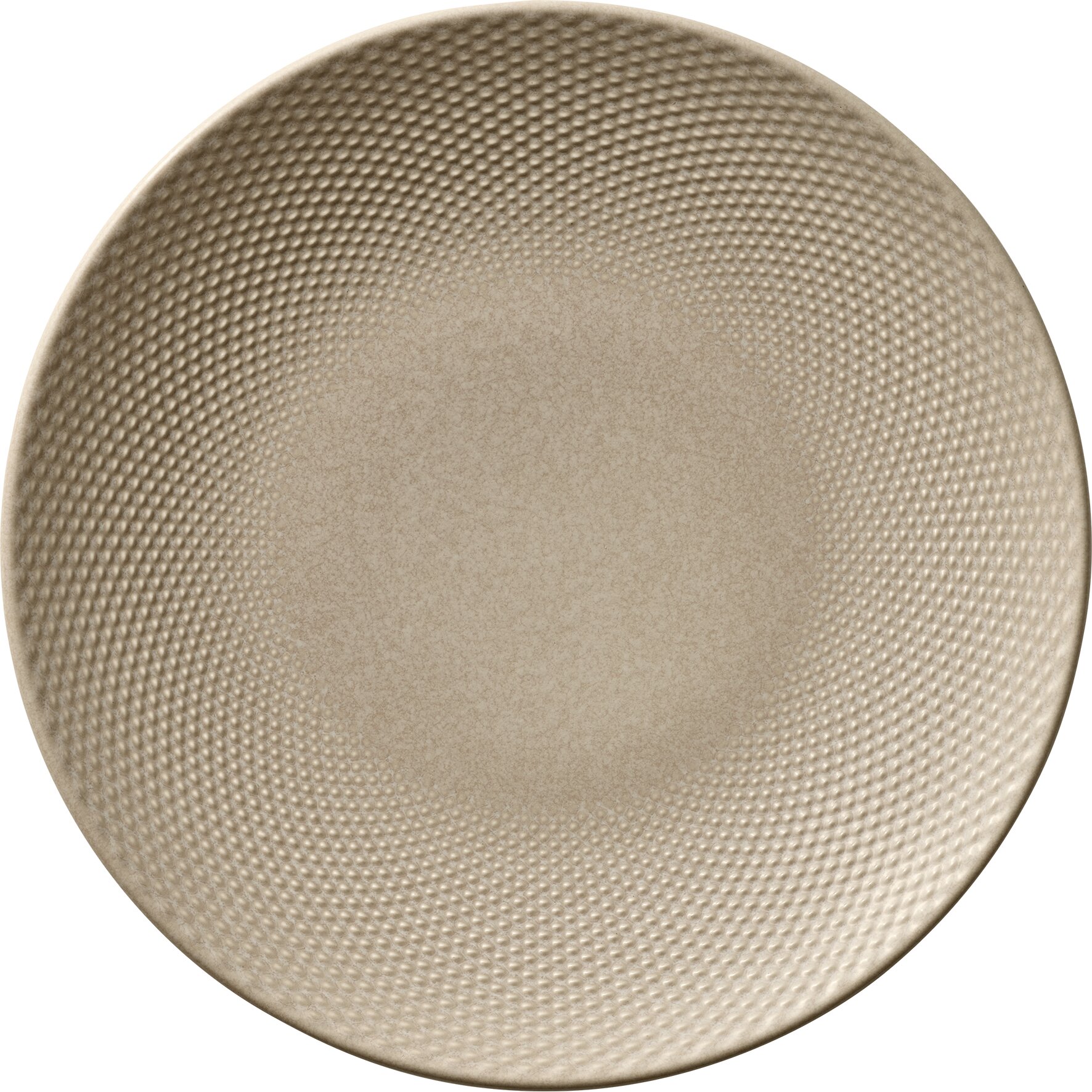 Coupteller flach rund Relief 280 mm almond Pine