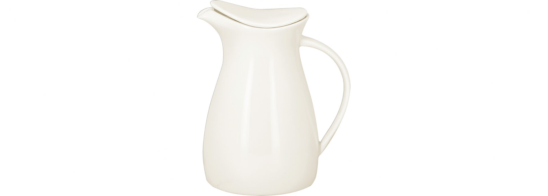 Kaffeekanne mit Deckel swirls 150 x 80 mm / 0,35 l plain-white