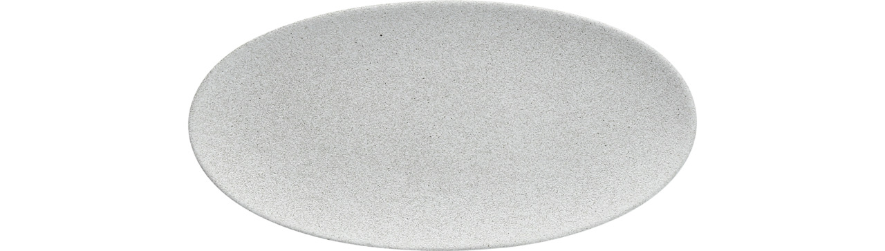 Coupeplatte oval 230 x 113 mm grau Nature Light