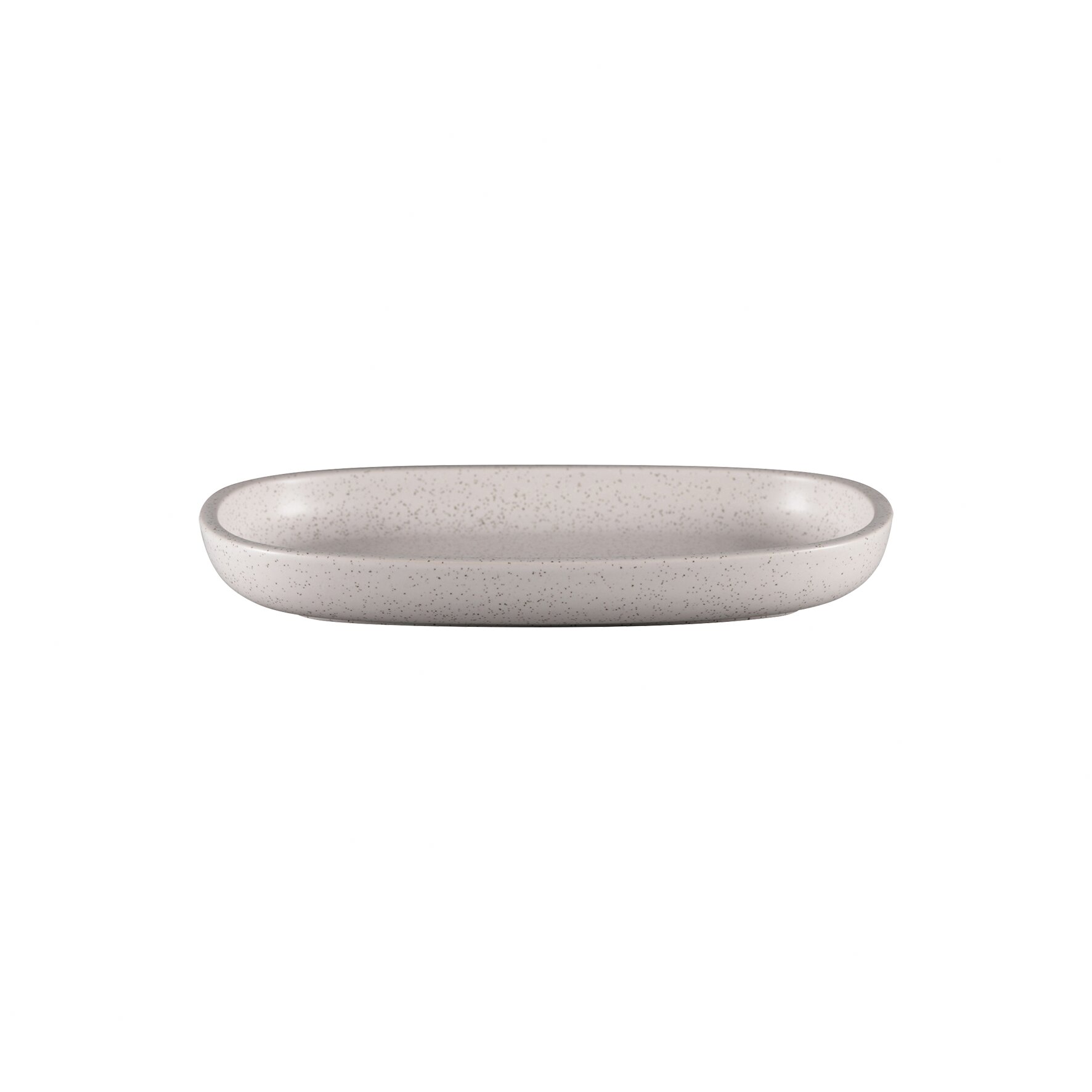 Platte oval flach 230 x 150 mm clay grey Ease Clay Grey