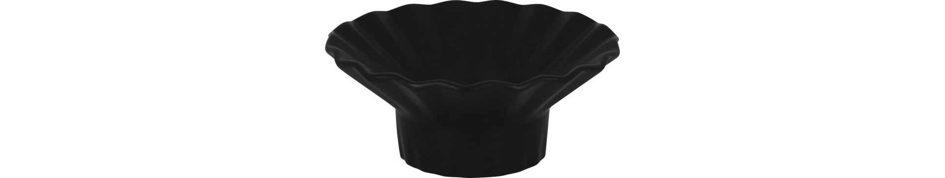 Schale gerippt 135 mm / 0,20 l black