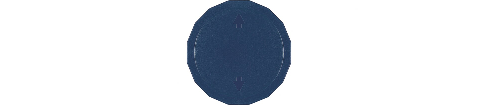 Kaffeekannen-Deckel rund / flach 92 mm dunkelblau