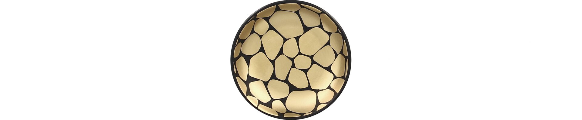 Butterschale 90 mm / 0,13 l schwarz / gold